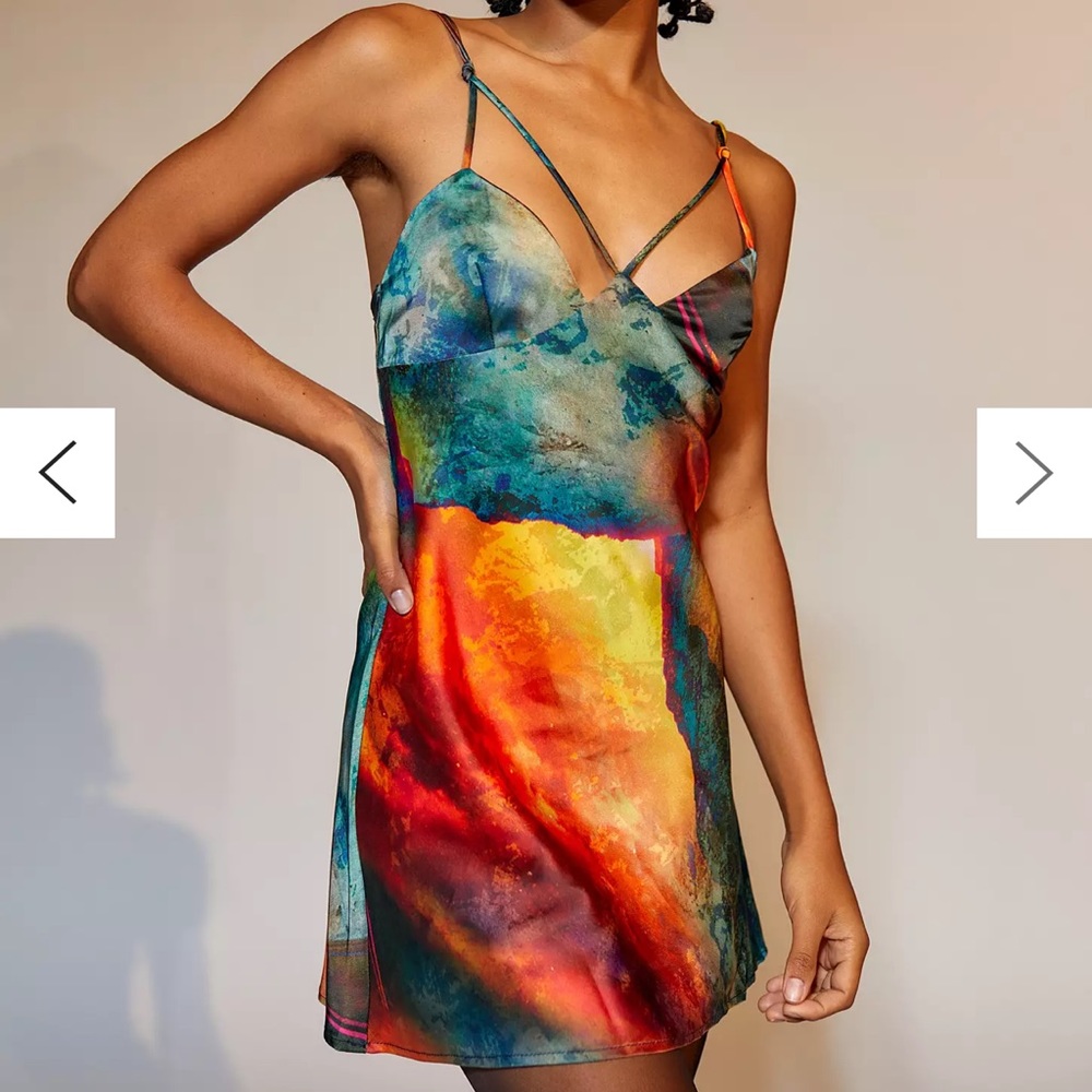 UO Pretty Please Cutout Mini Dress